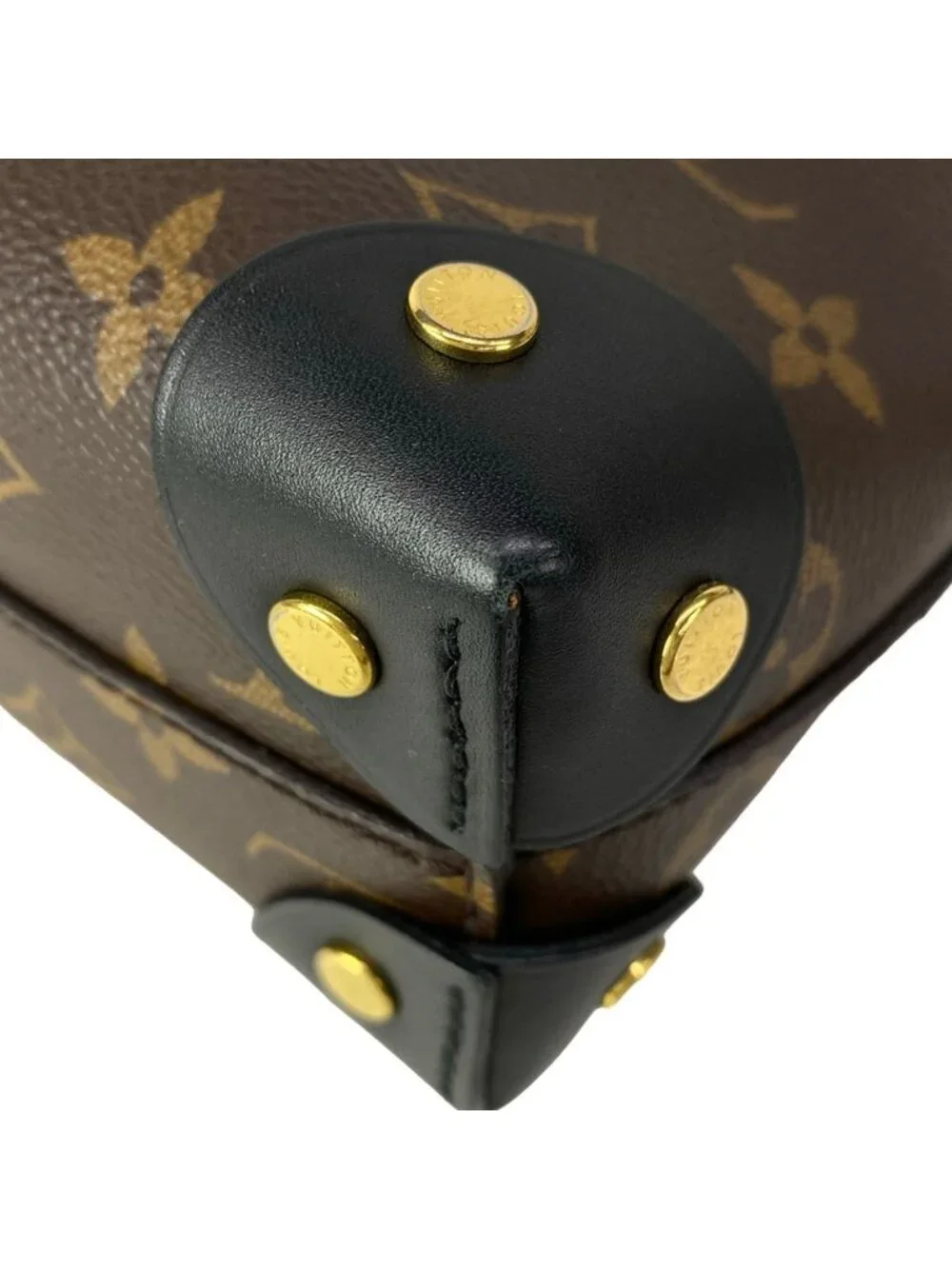 Louis Vuitton Shoulder Bag Monogram Petite Malle Souple Noir